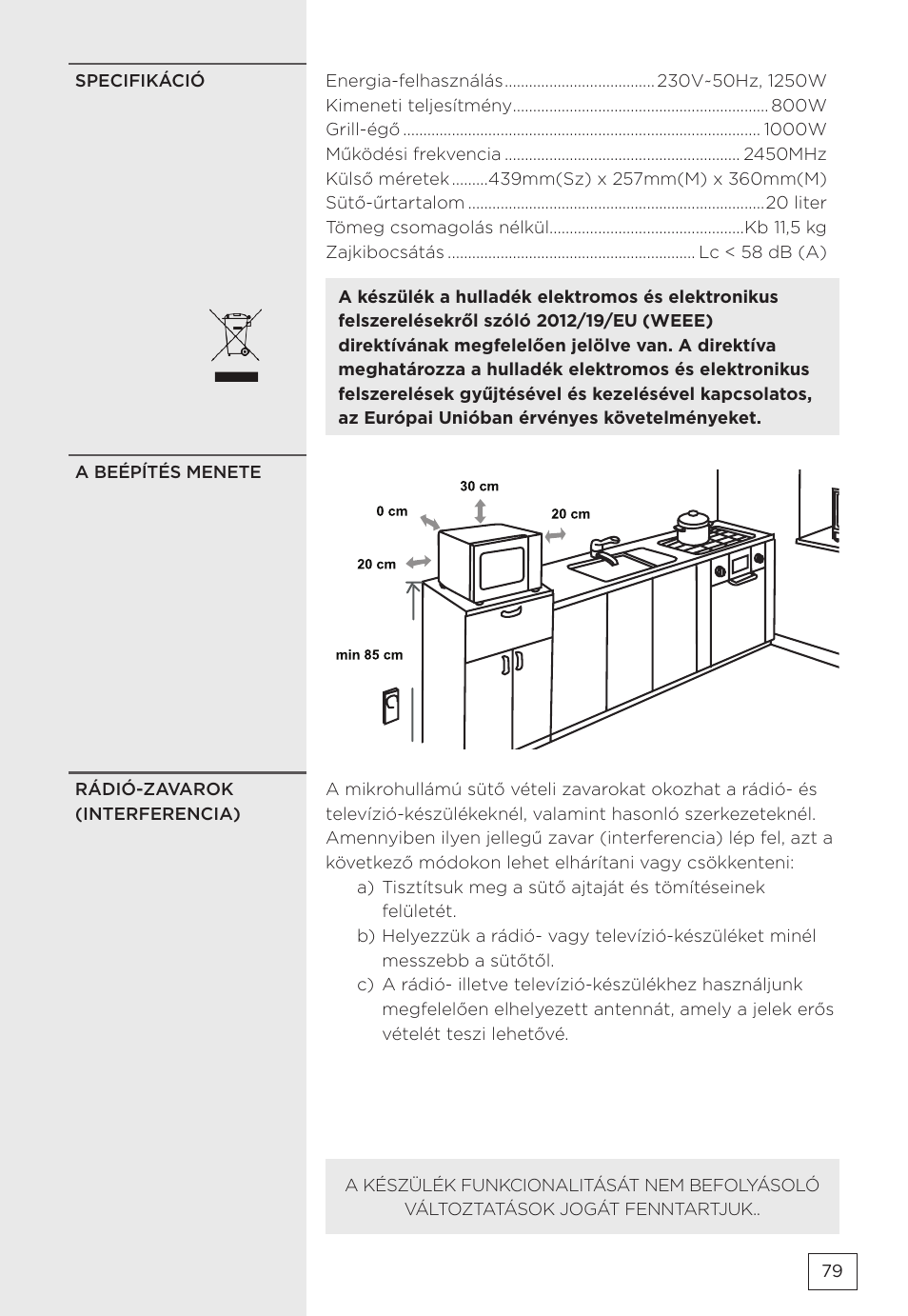 Gorenje MMO20DBII User Manual | Page 79 / 116