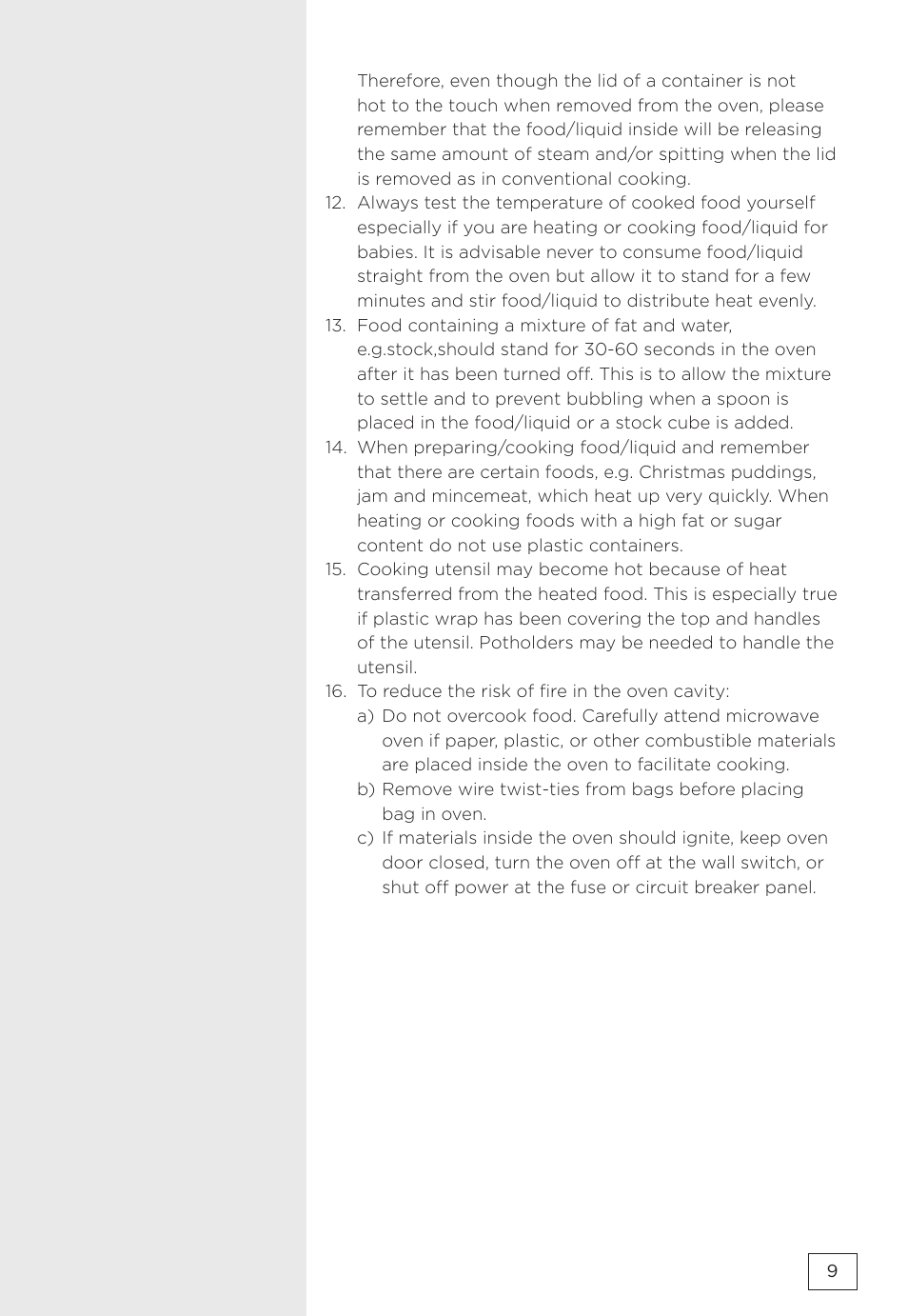 Gorenje MMO20DBII User Manual | Page 9 / 116