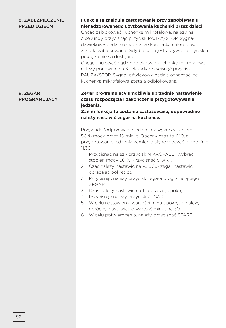 Gorenje MMO20DBII User Manual | Page 92 / 116