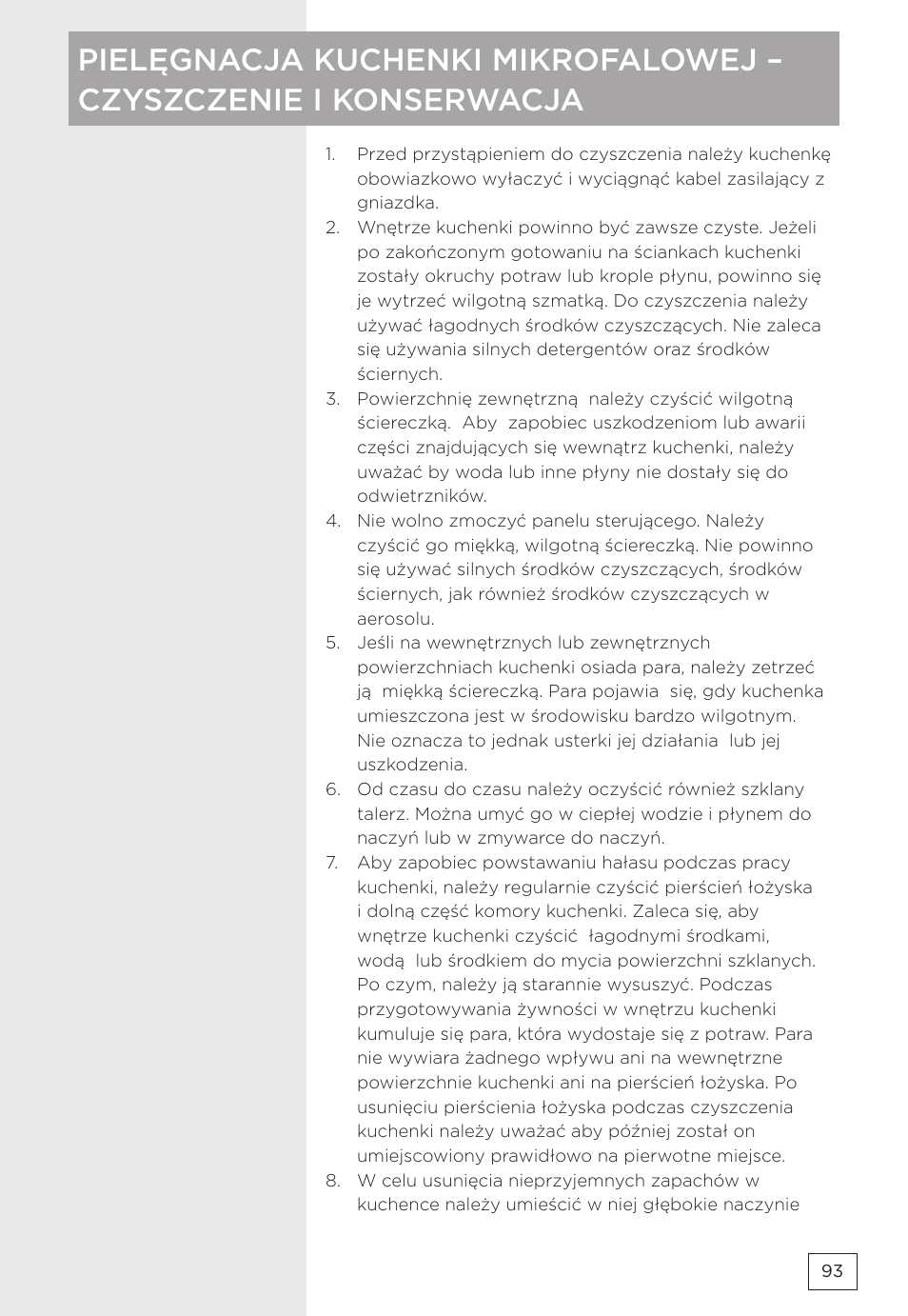 Gorenje MMO20DBII User Manual | Page 93 / 116