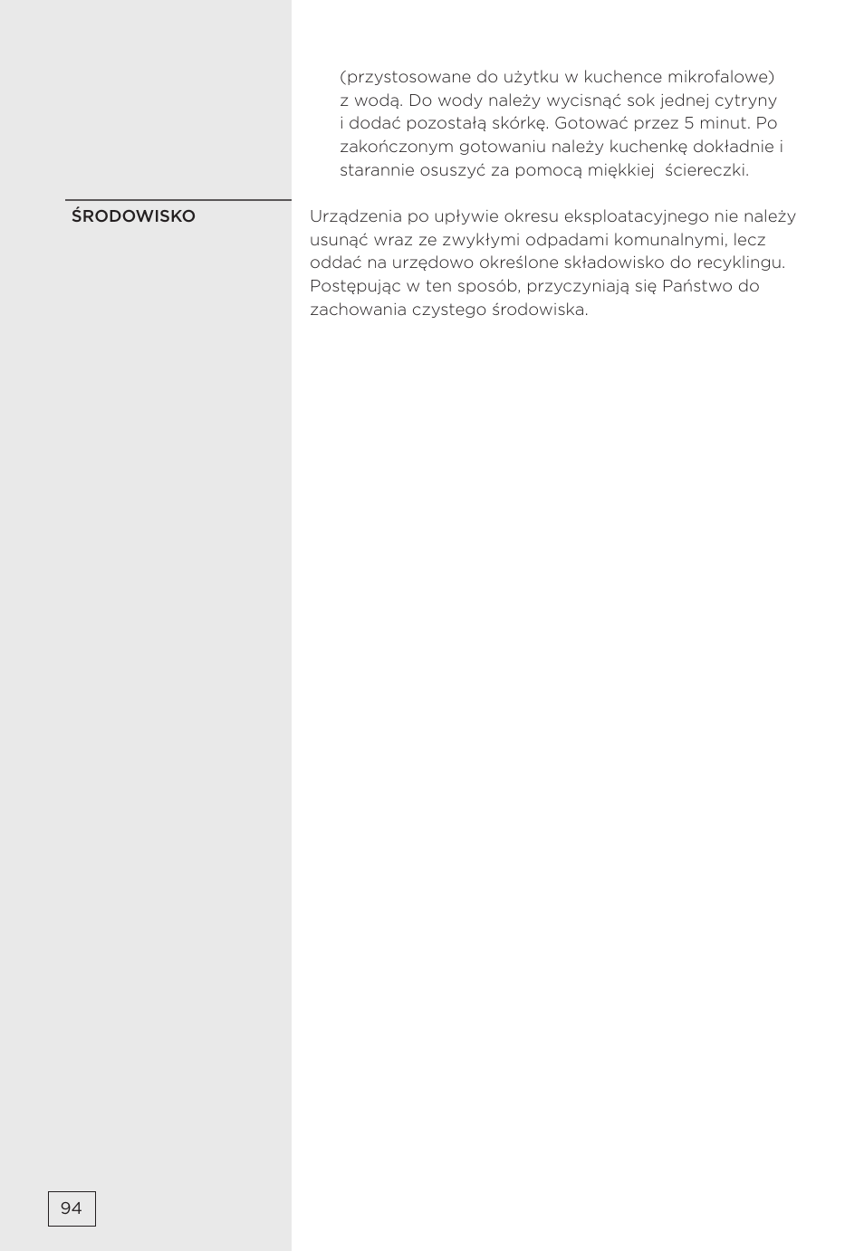 Gorenje MMO20DBII User Manual | Page 94 / 116