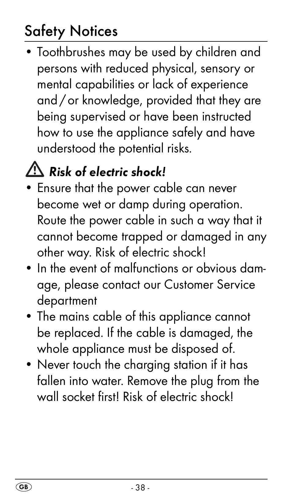 Safety notices | Nevadent DAZ 2.4 B2 User Manual | Page 41 / 76