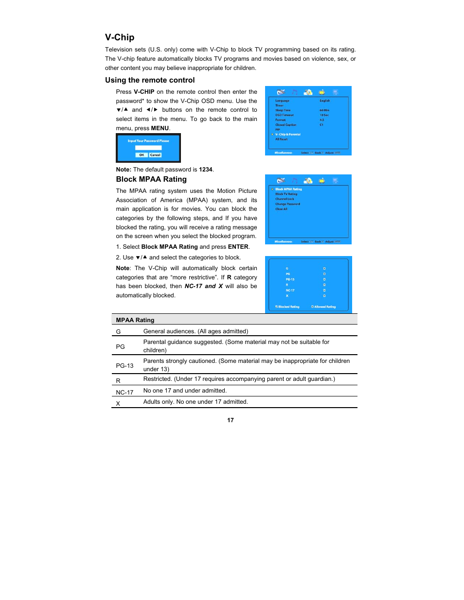 V-chip | Digimate DGL2700 User Manual | Page 24 / 29