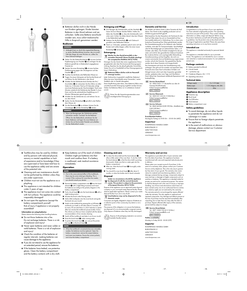 Nevadent NZB 3 B1 User Manual | Page 2 / 2