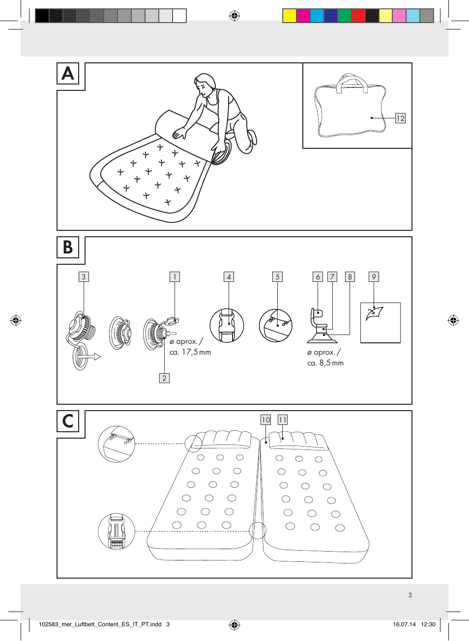 Ab c | Meradiso Z31688 User Manual | Page 3 / 24