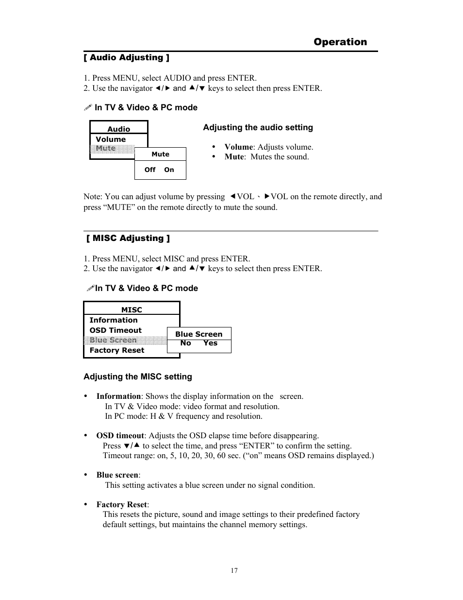Operation | Digimate DGL20 User Manual | Page 18 / 24