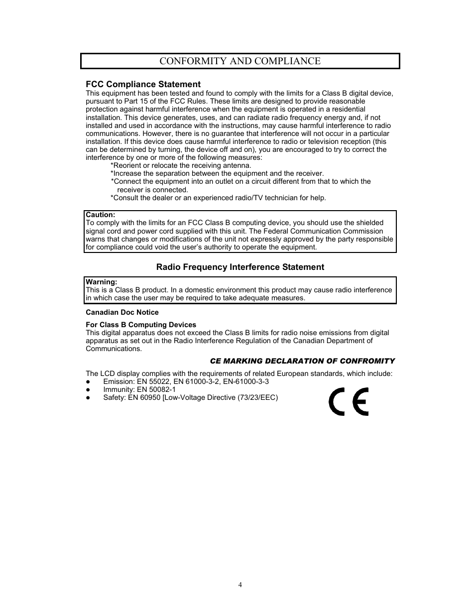 Conformity and compliance | Digimate DGL20 User Manual | Page 5 / 24