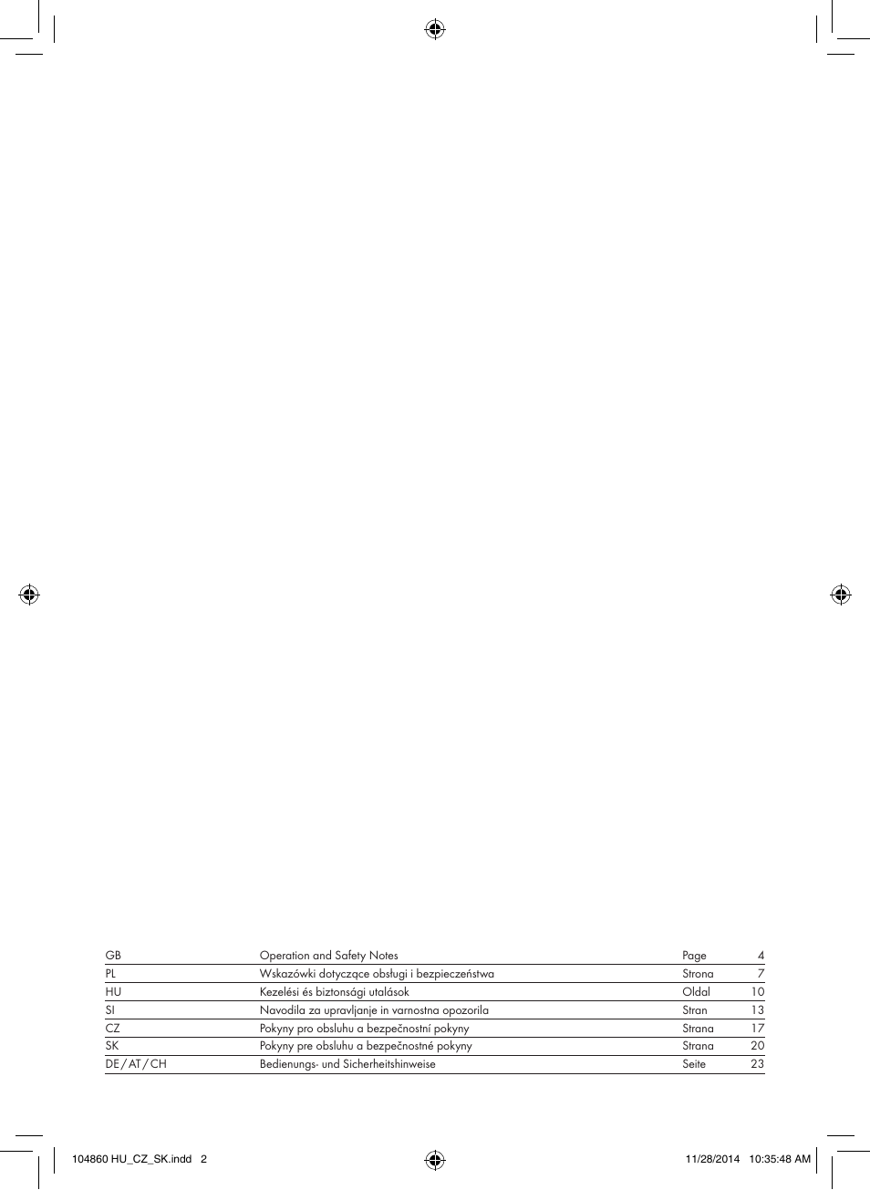 Meradiso Z31955A User Manual | Page 2 / 26