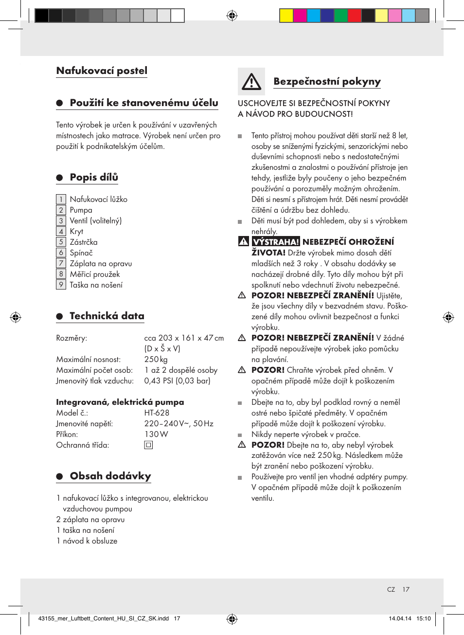 Meradiso Z32169-BS User Manual | Page 17 / 29