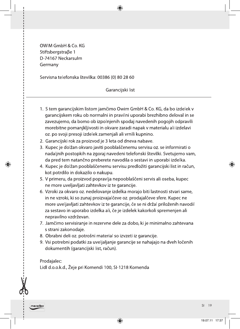 Meradiso Z30155 User Manual | Page 19 / 30