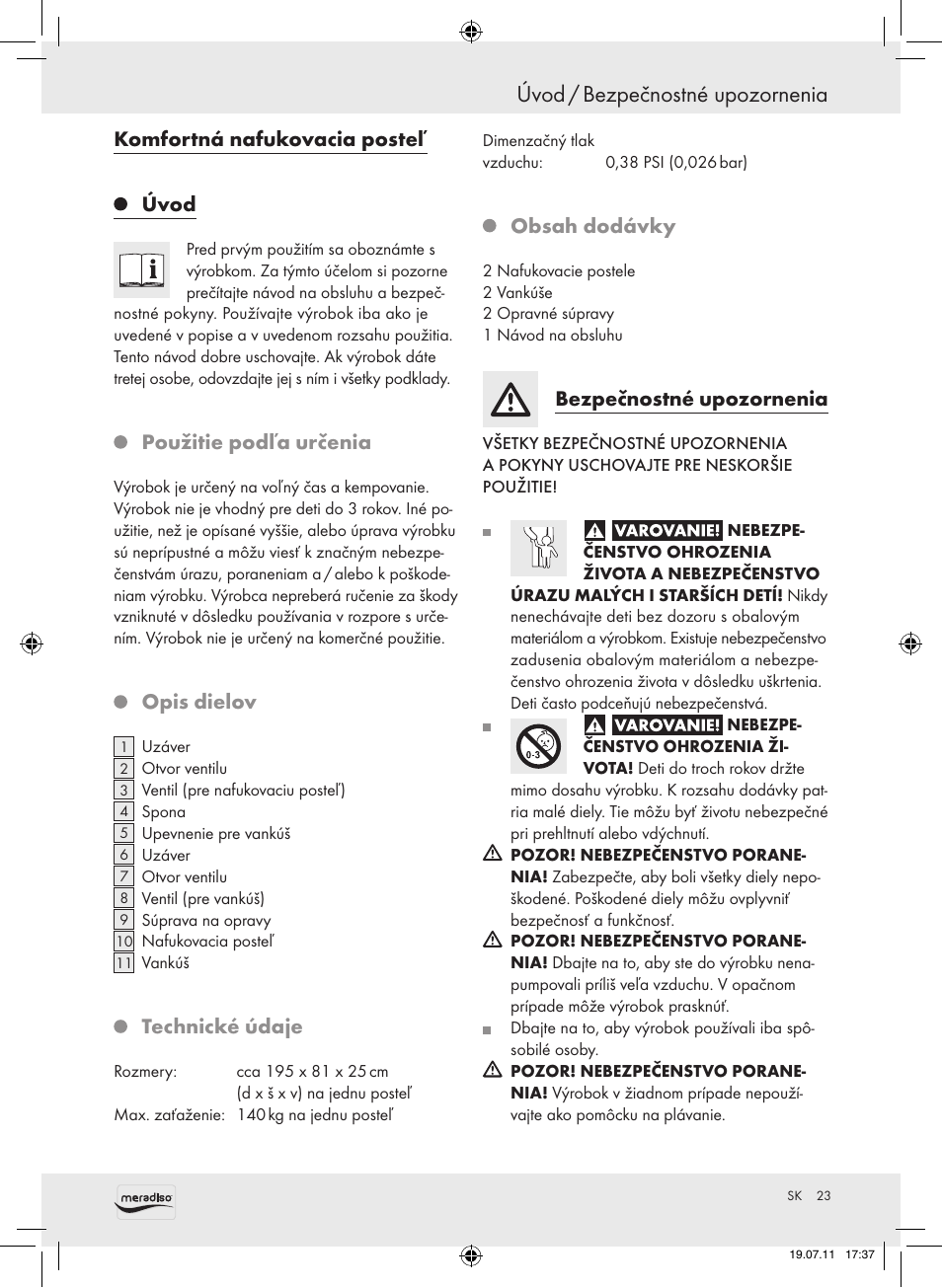 Meradiso Z30155 User Manual | Page 23 / 30