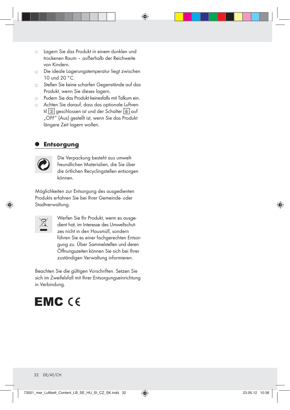 Entsorgung | Meradiso Z31196 User Manual | Page 32 / 33