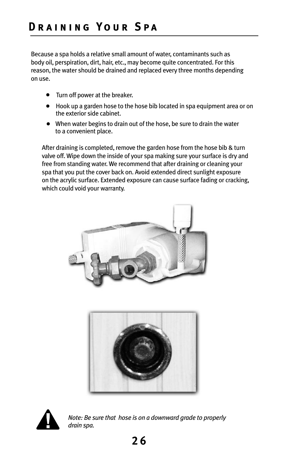 Dynasty Spas D-3000 User Manual | Page 26 / 33