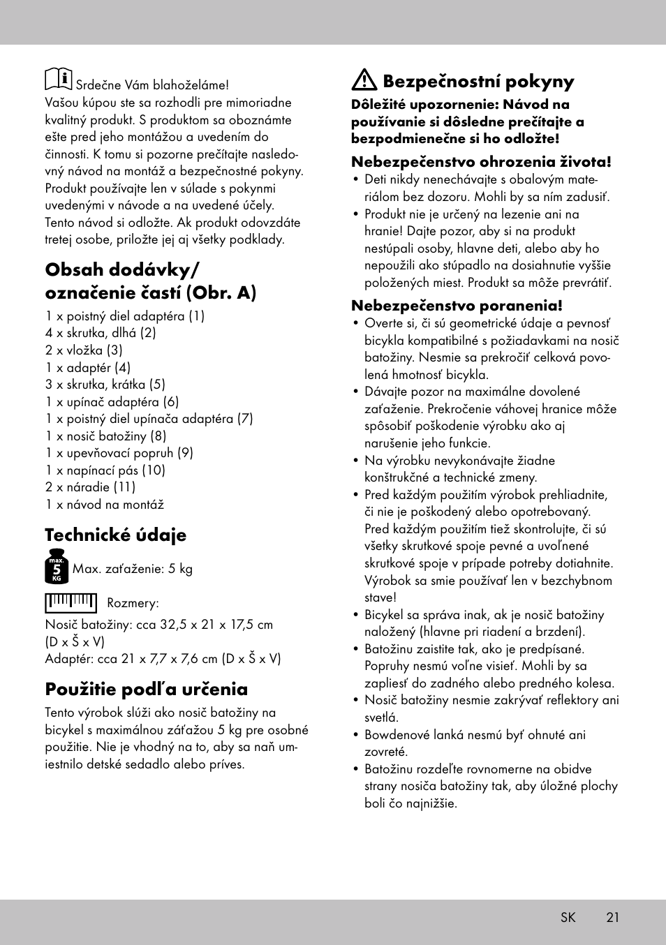 Topmove Luggage Rack A User Manual | Page 19 / 26