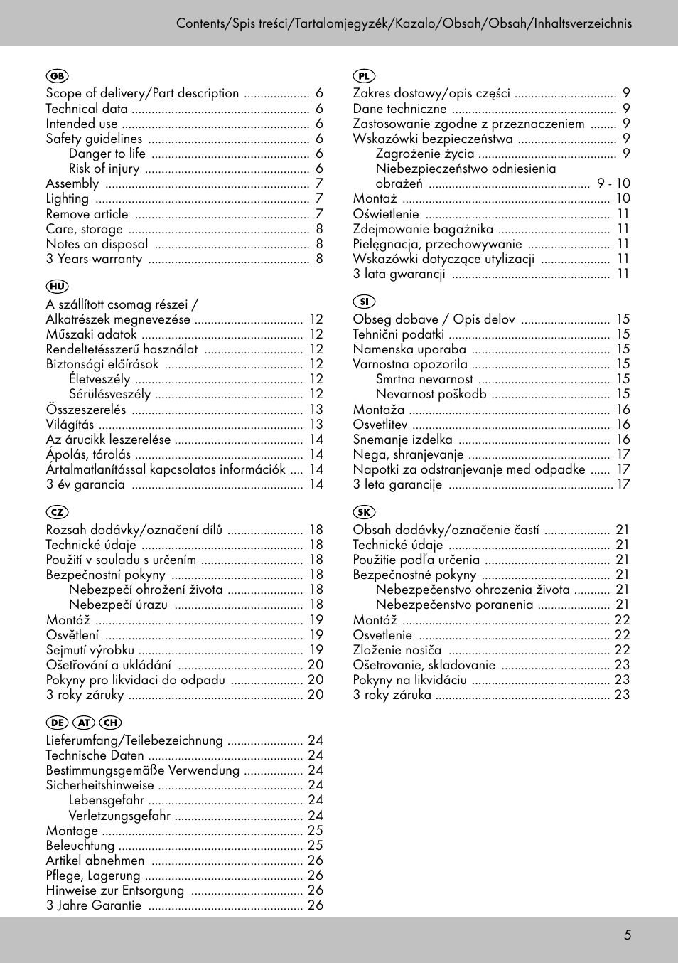 Topmove Luggage Rack A User Manual | Page 3 / 26