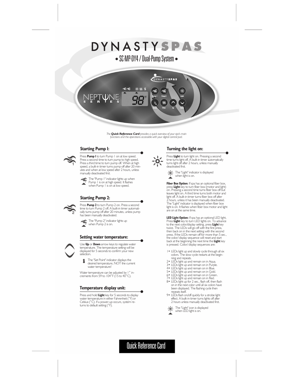 Dynasty Spas 9919-100578-B User Manual | 2 pages