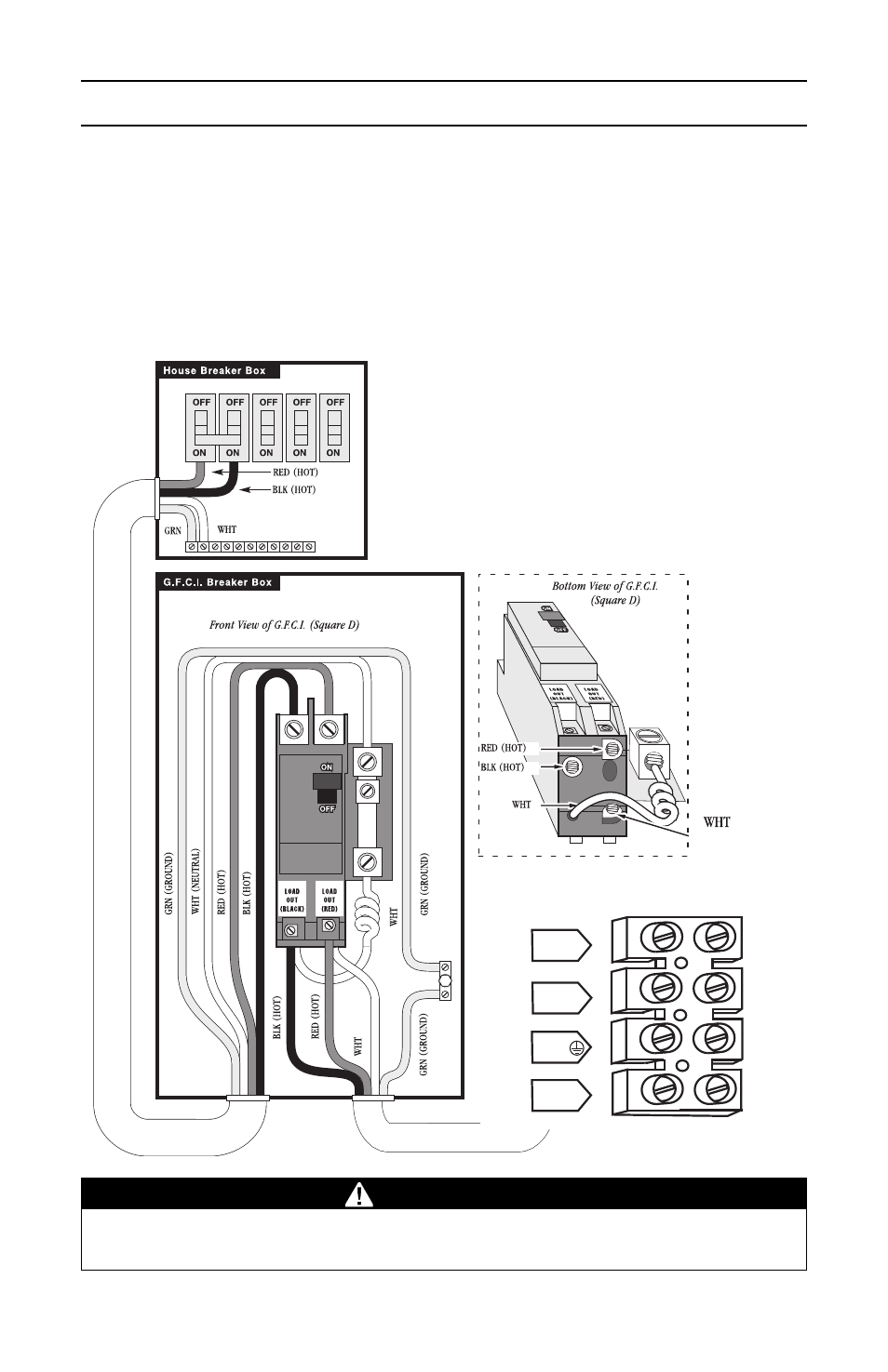 Wiring diagram, Factory recommended g.f.c.i. load center wiring, Wiring requirements | Caution | Dynasty Spas 2007 User Manual | Page 10 / 28