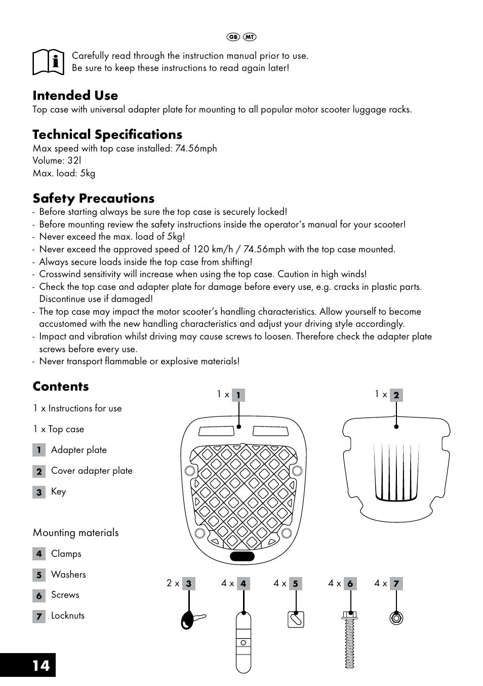 Topmove Top Case User Manual | Page 14 / 24