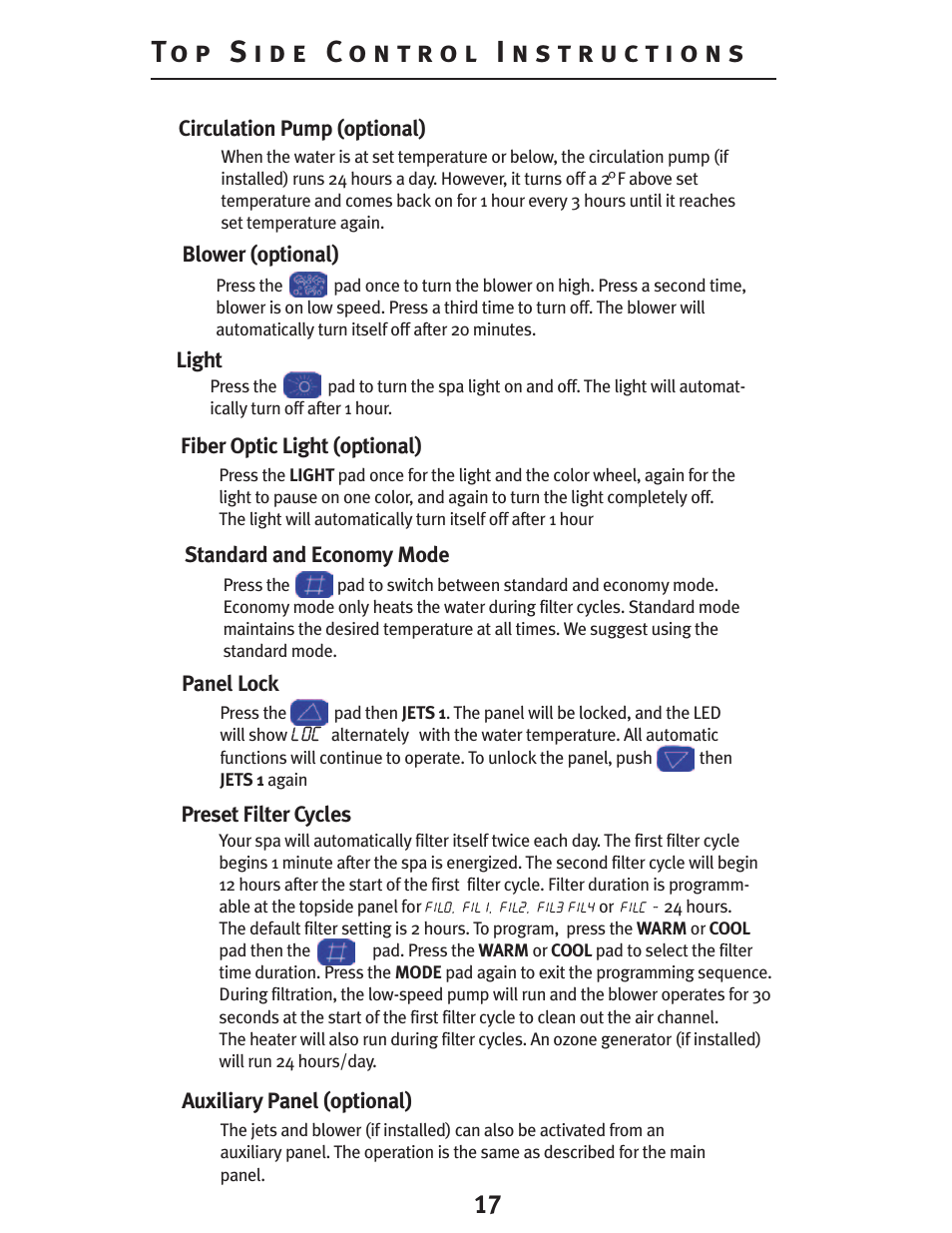 Dynasty Spas D-2000 User Manual | Page 17 / 33