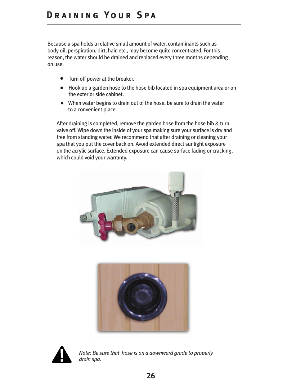 Dynasty Spas D-2000 User Manual | Page 26 / 33