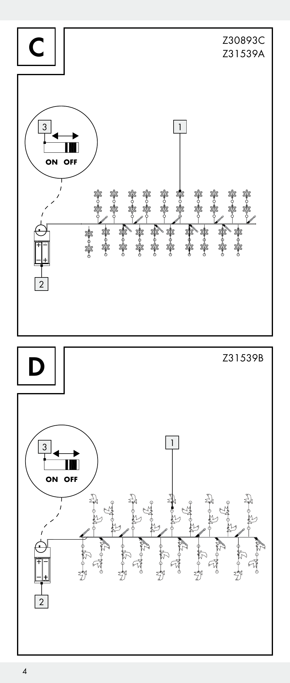 Melinera Z30893A/Z30893C/Z30893F User Manual | Page 4 / 36