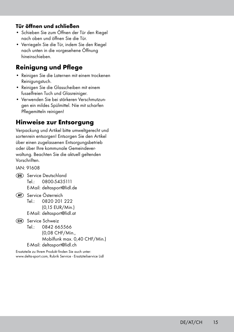 Reinigung und pflege, Hinweise zur entsorgung | Melinera LS-1665 User Manual | Page 15 / 16