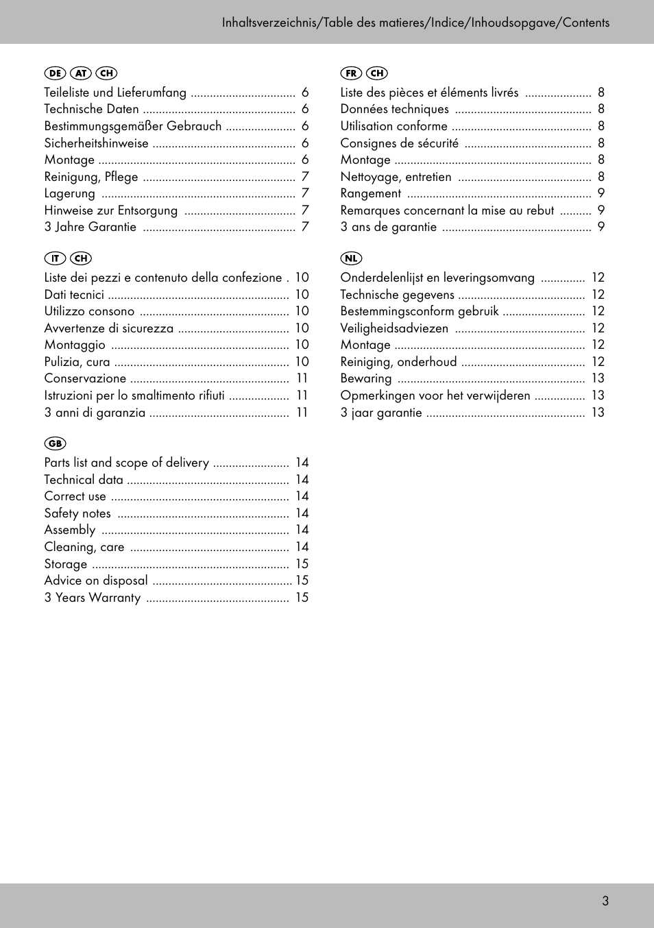 Melinera WB-1660 User Manual | Page 3 / 16