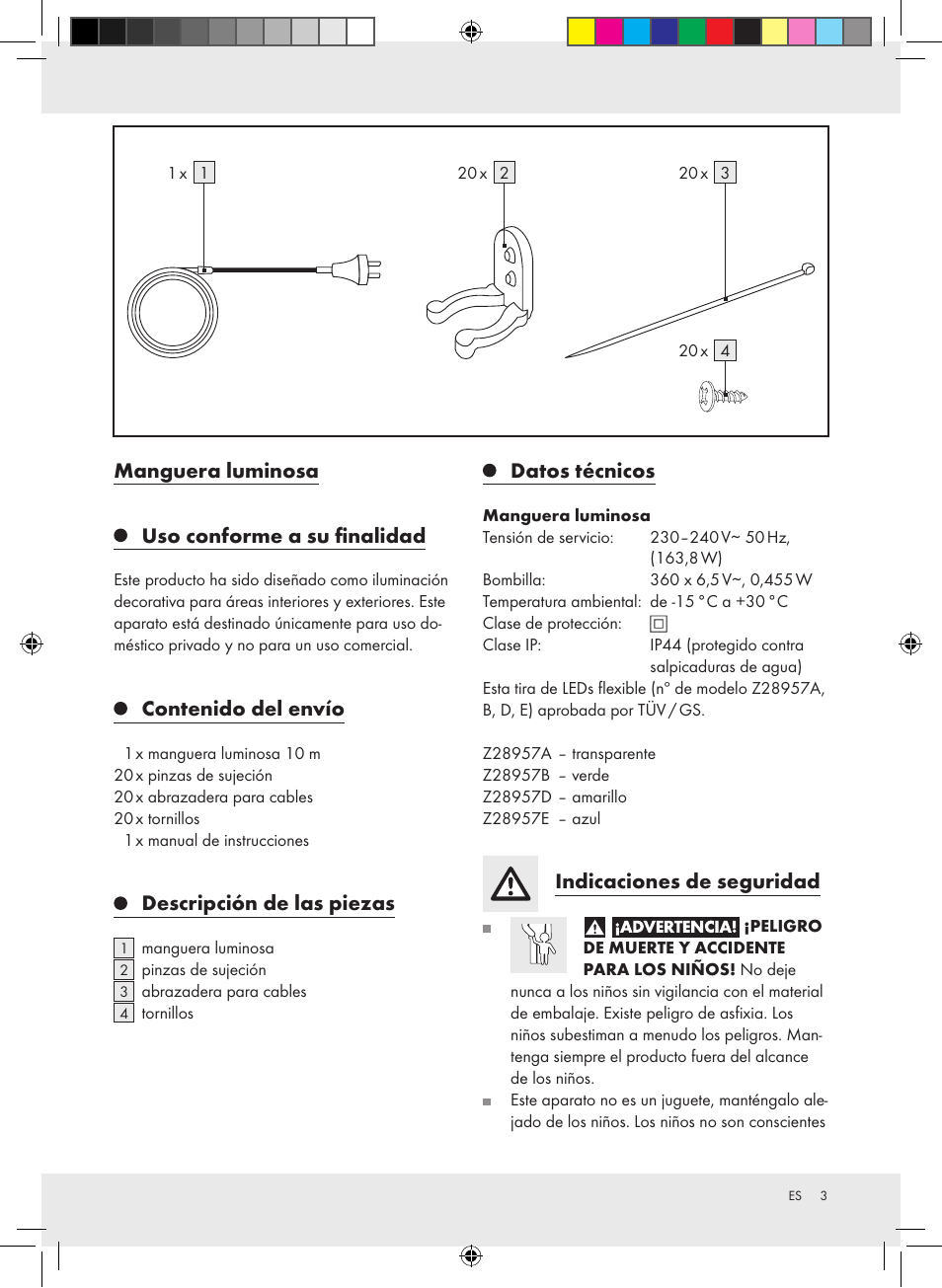 Melinera Z28957A-BS User Manual | Page 3 / 18