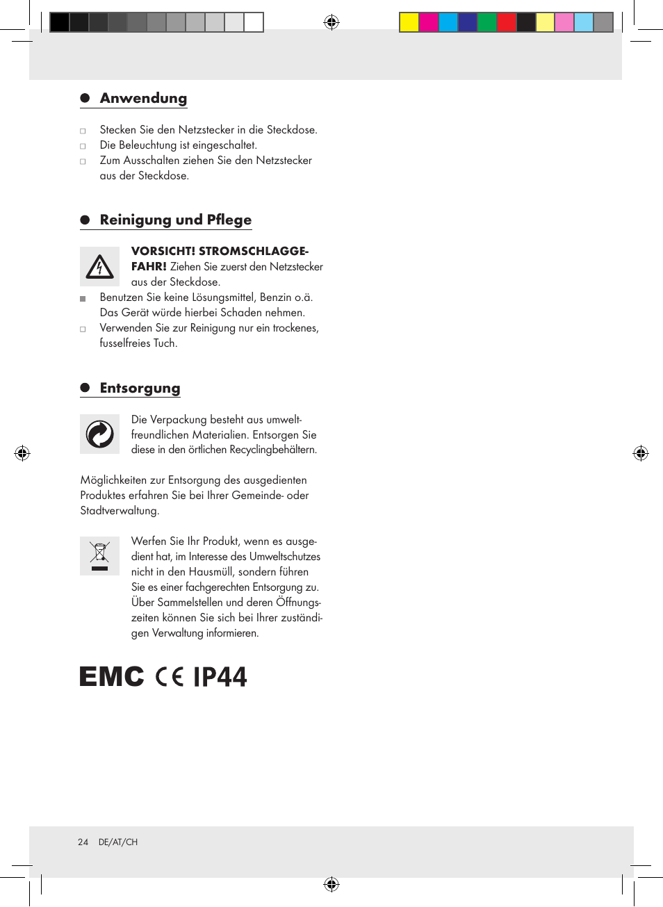 Melinera Z28957A-BS User Manual | Page 24 / 25