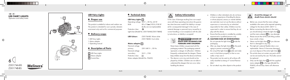 Melinera Z30174A-BS User Manual | 2 pages