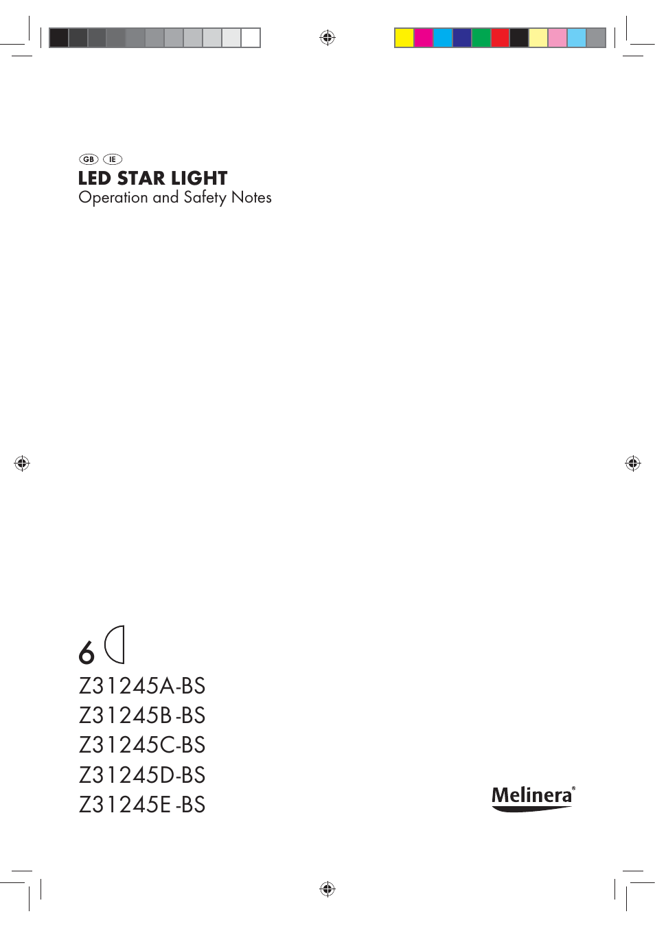 Melinera Z31245 User Manual | 8 pages