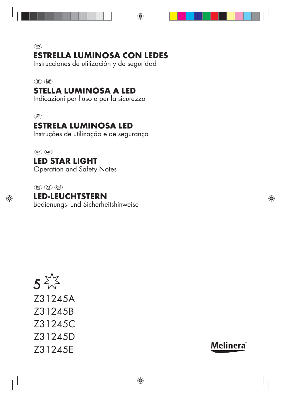 Melinera Z31245 User Manual | 20 pages