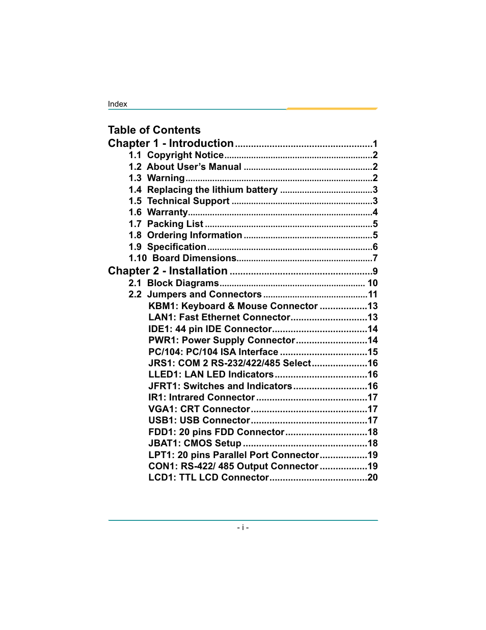 Diamond Systems Rhodeus-LC LX800 PC/104 User Manual | Page 2 / 57