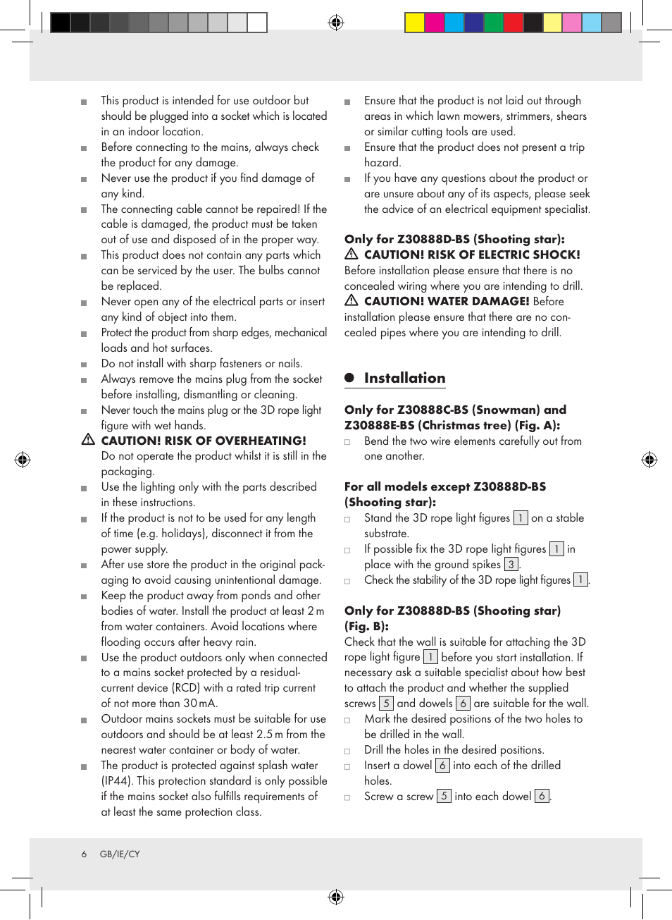 Installation | Melinera Z30888 User Manual | Page 6 / 8