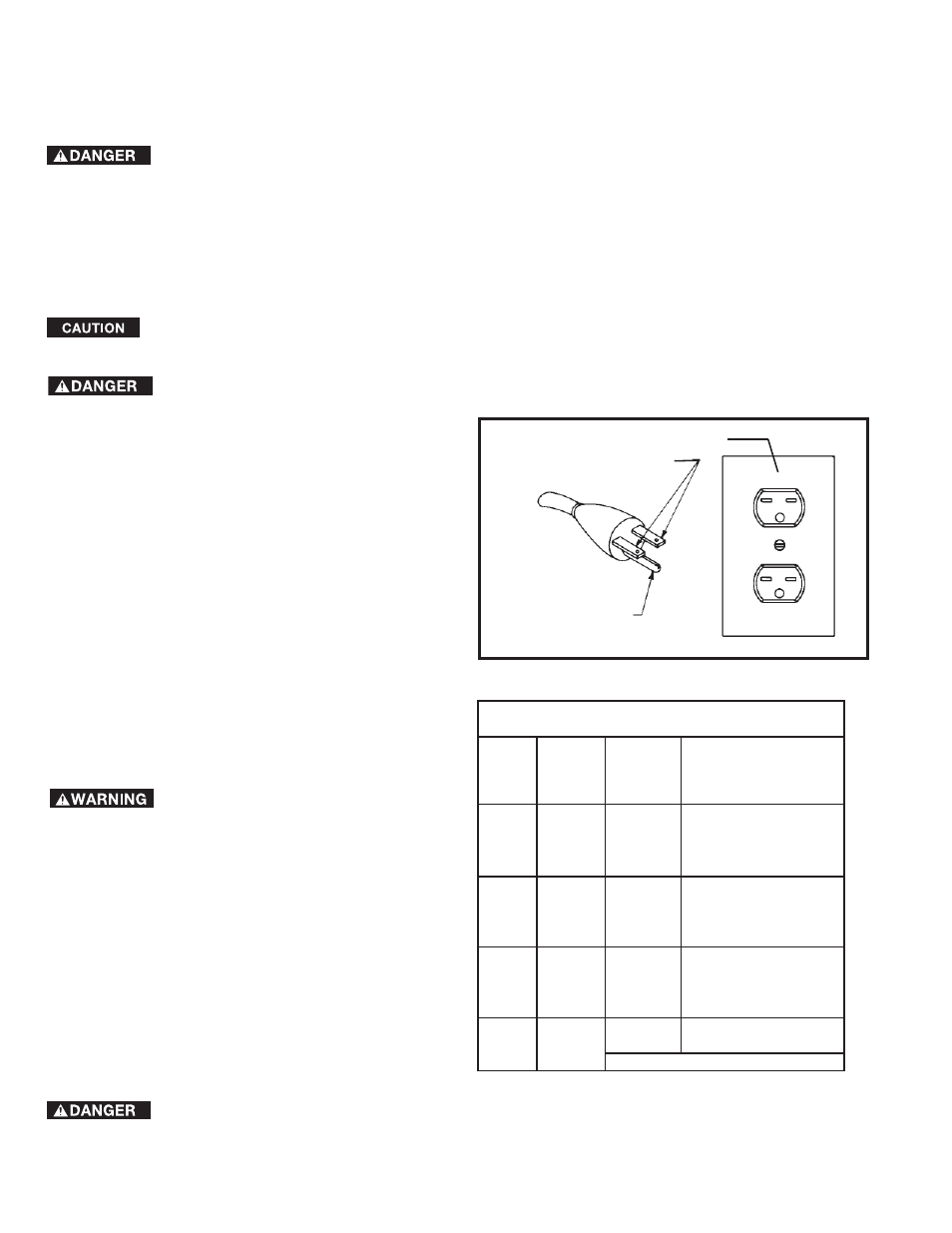 Power connections, Grounding instructions, Extension cords | Motor specifications | Diamond Systems 46-756 User Manual | Page 6 / 24