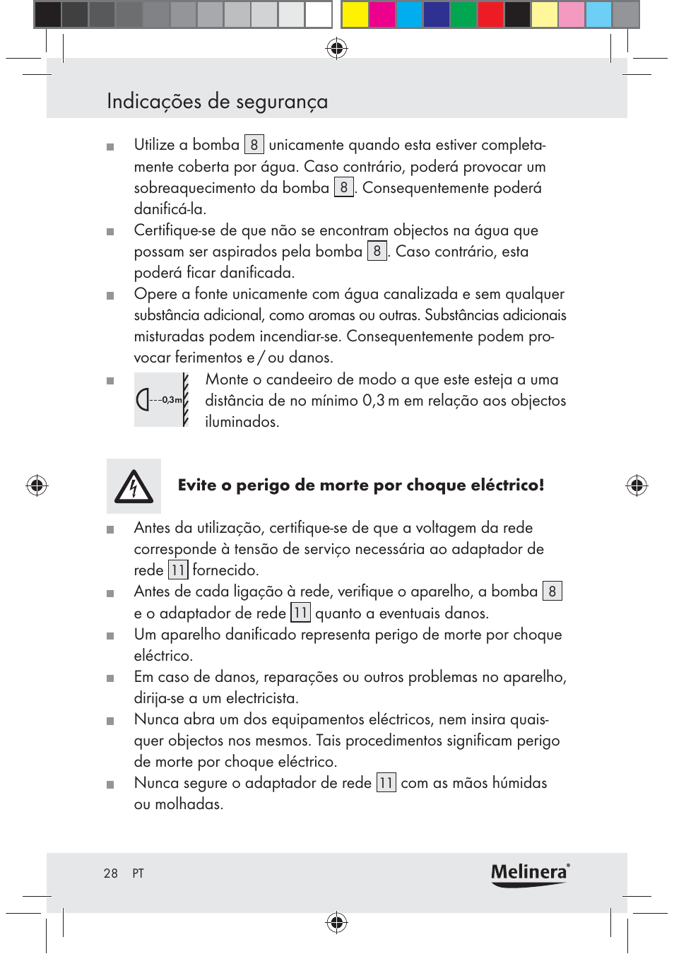 Indicações de segurança | Melinera Z30094C-BS User Manual | Page 28 / 56