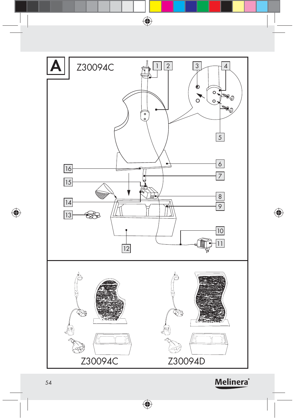 Melinera Z30094C-BS User Manual | Page 54 / 56