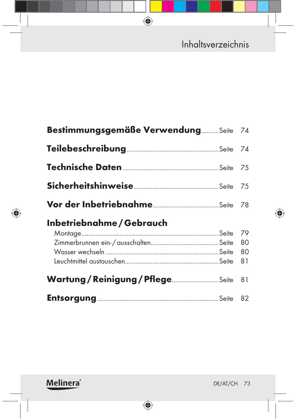 Melinera Z30094C-BS User Manual | Page 73 / 85