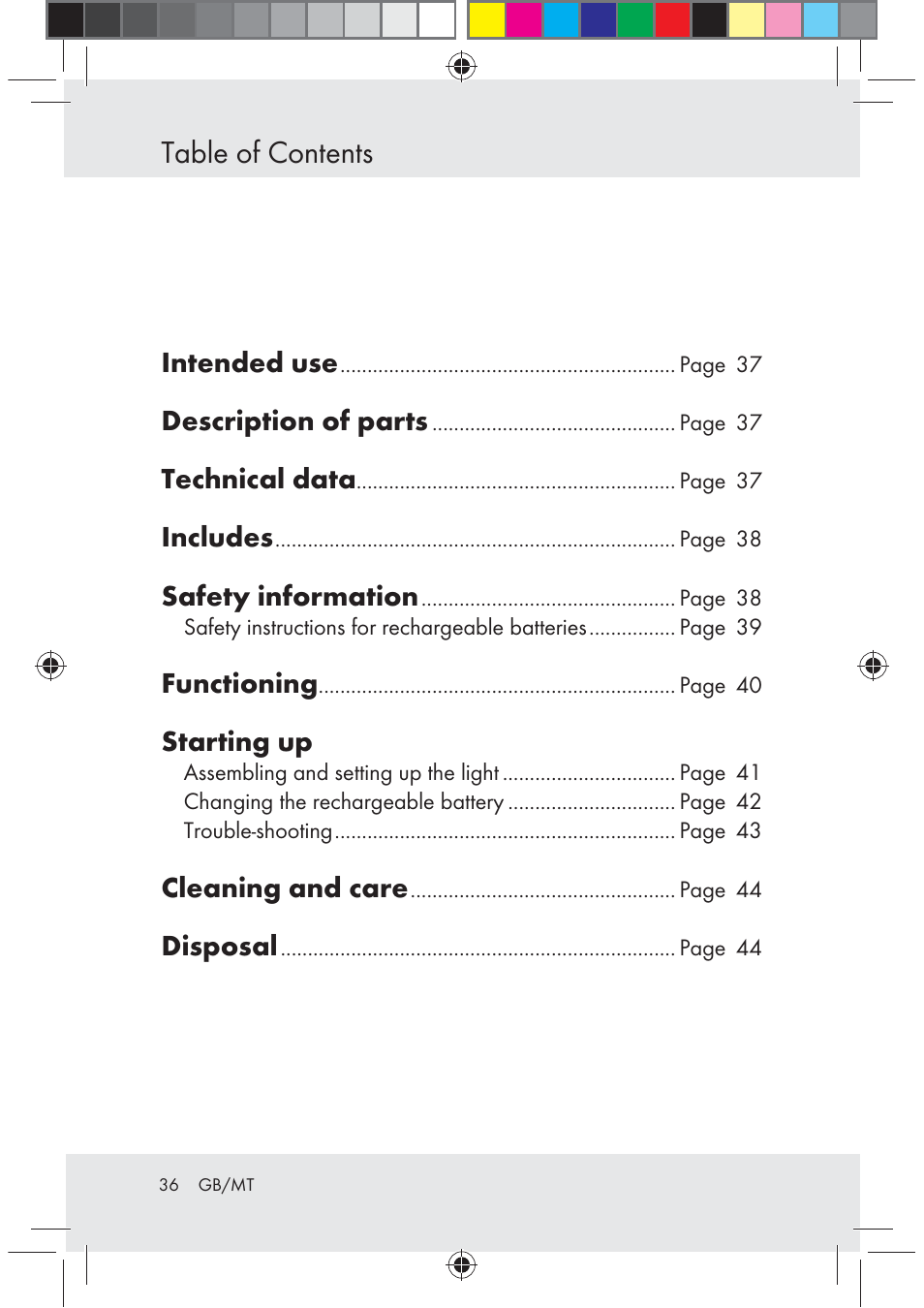 Melinera Z29617 User Manual | Page 36 / 56