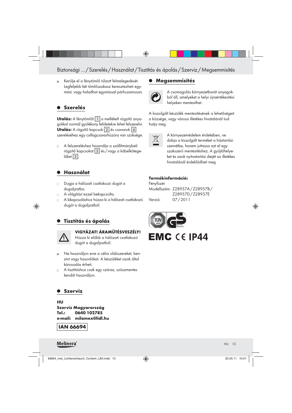 Melinera Z28957 User Manual | Page 11 / 25