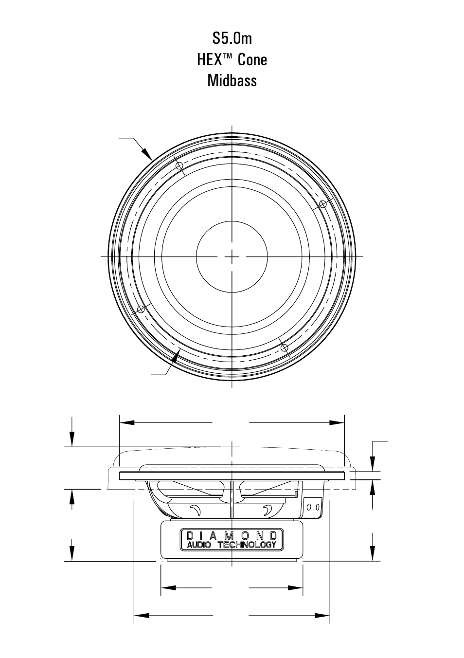 S5.0m hex cone midbass | Diamond Audio Technology S400 User Manual | Page 12 / 16