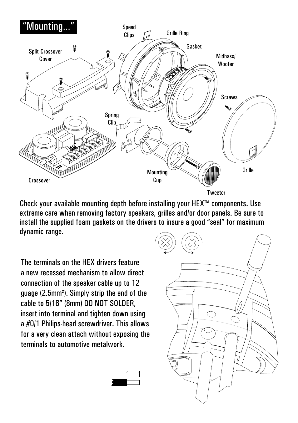 Mounting | Diamond Audio Technology S400 User Manual | Page 5 / 16
