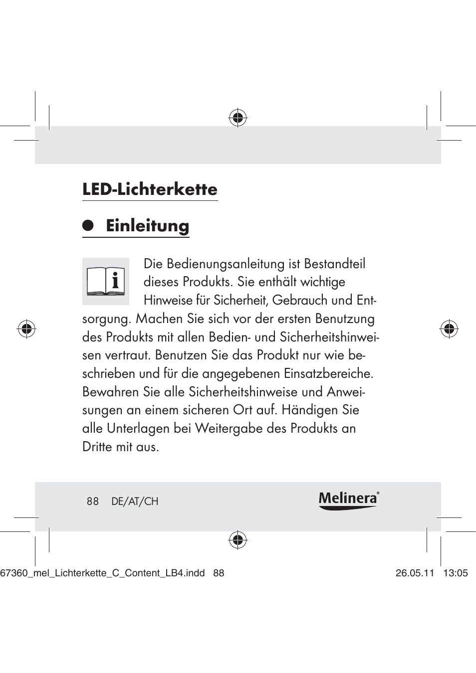 Led-lichterkette einleitung | Melinera Z30316C User Manual | Page 86 / 98