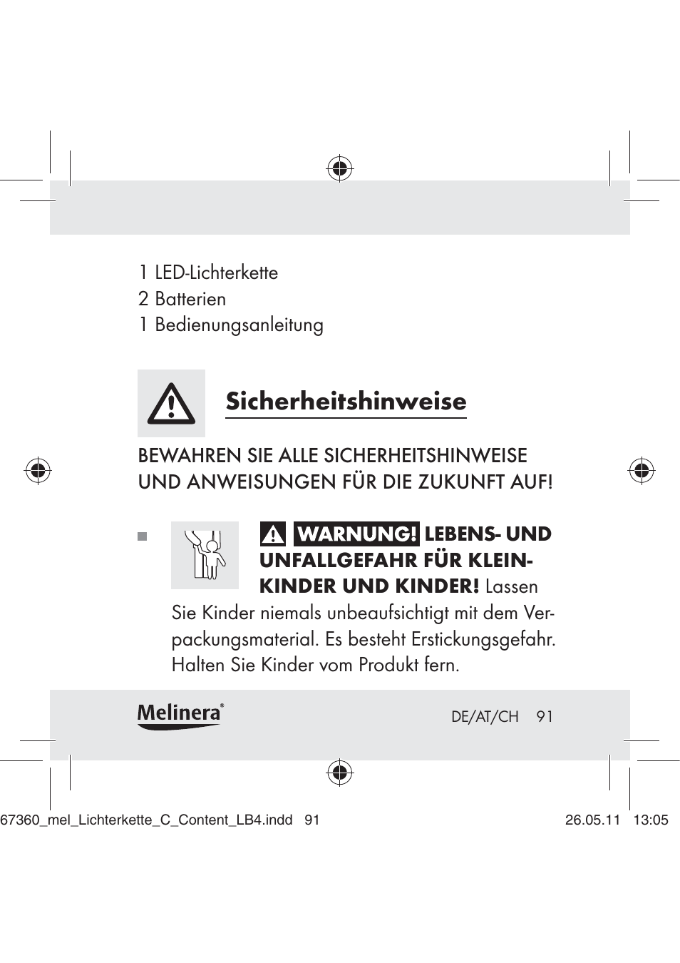 Sicherheitshinweise | Melinera Z30316C User Manual | Page 89 / 98