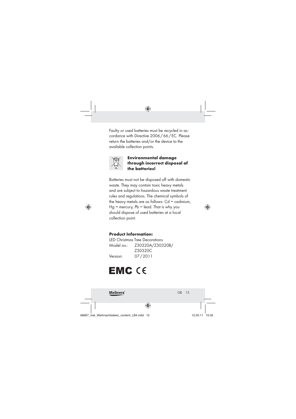 Melinera Z30320 User Manual | Page 13 / 75