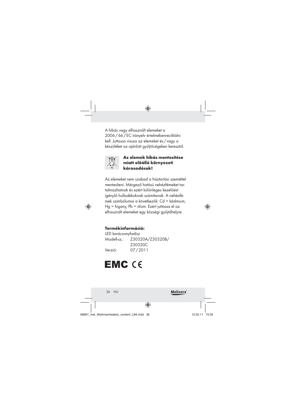 Melinera Z30320 User Manual | Page 34 / 75