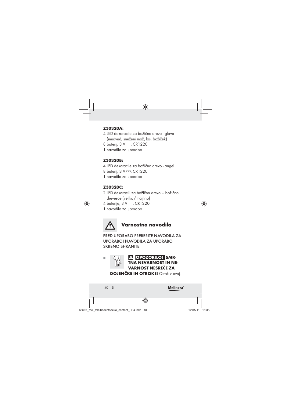 Melinera Z30320 User Manual | Page 38 / 75