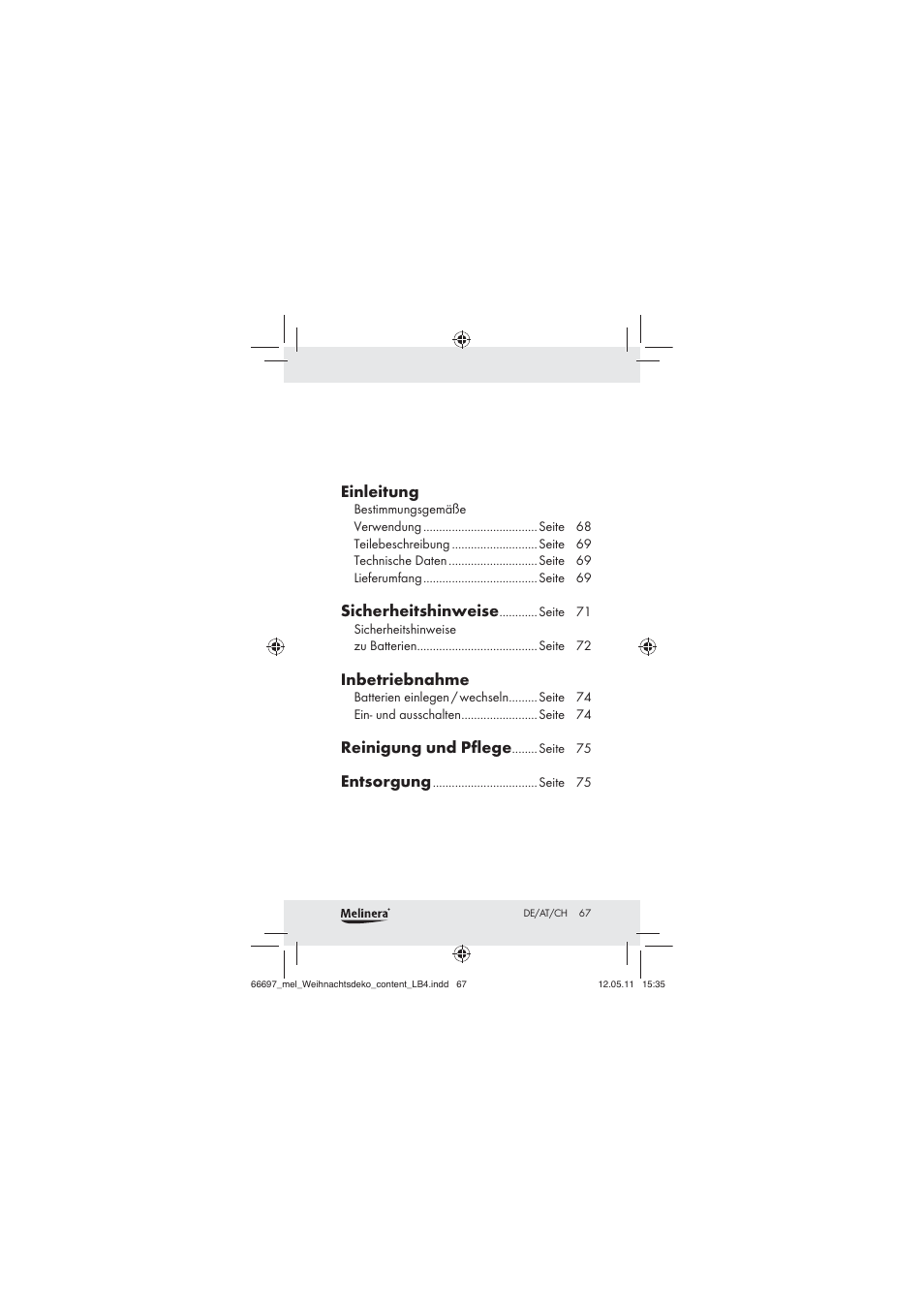 Melinera Z30320 User Manual | Page 65 / 75