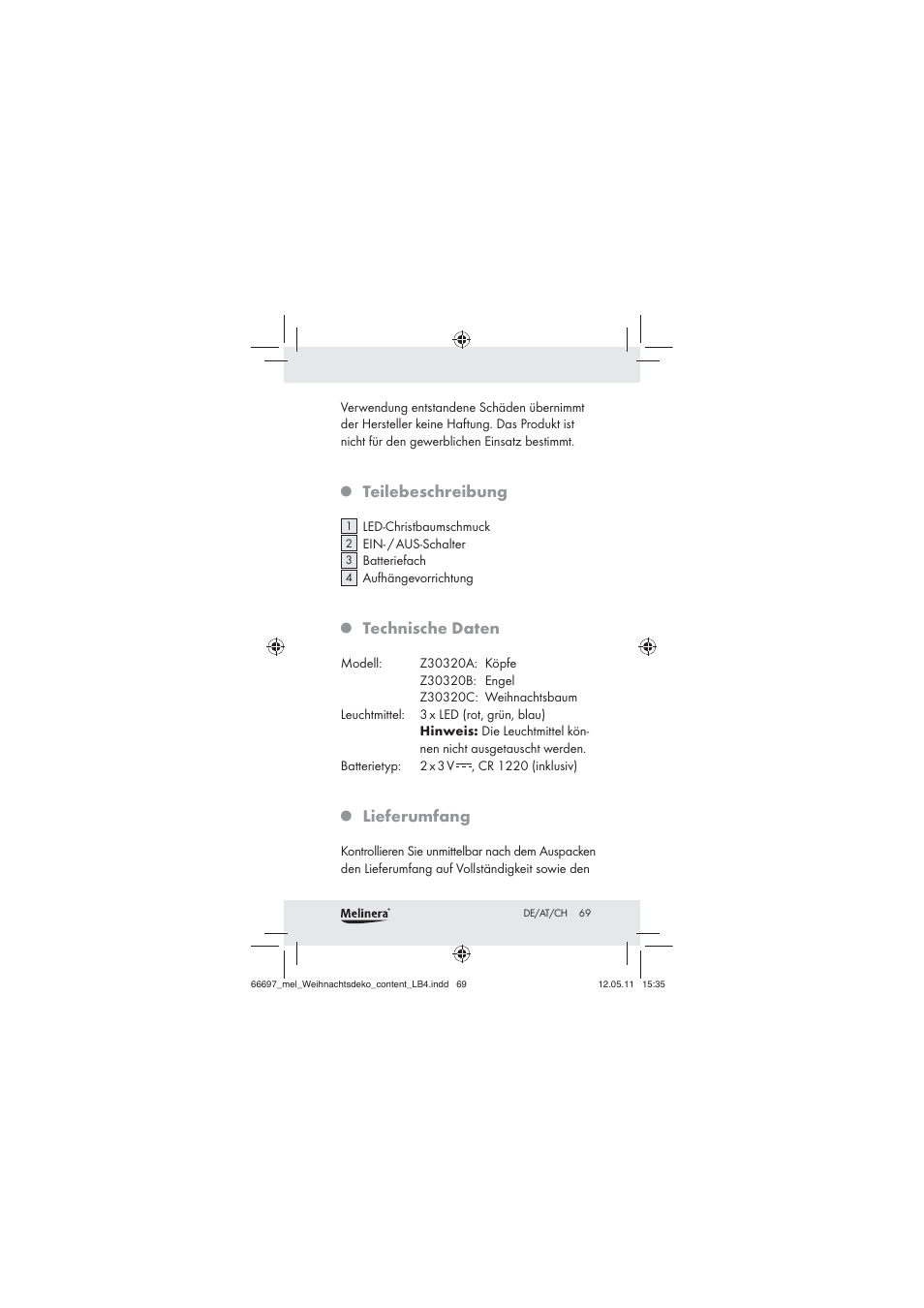 Melinera Z30320 User Manual | Page 67 / 75