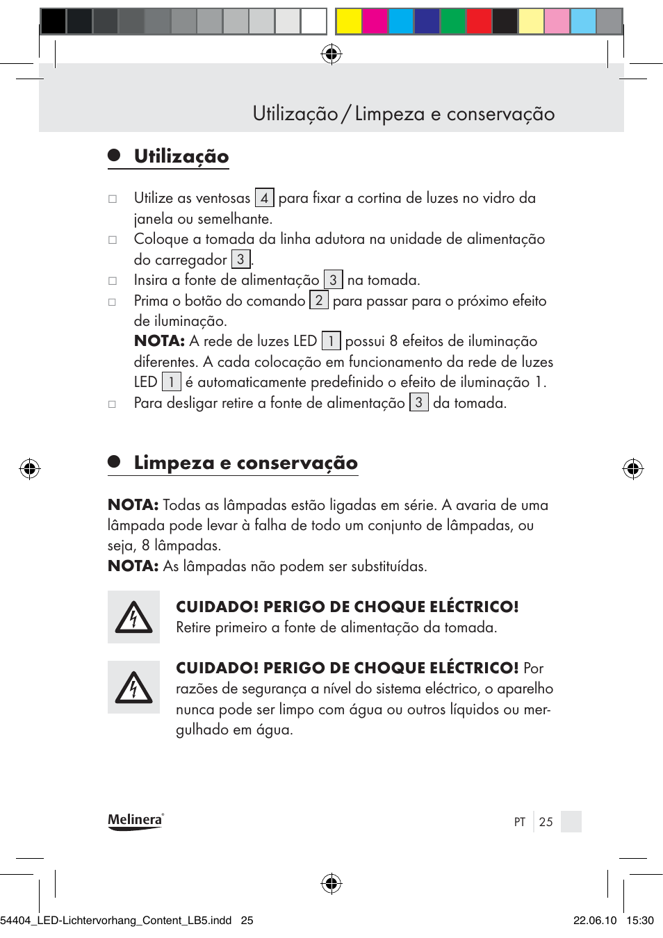 Utilização / limpeza e conservação, Utilização, Limpeza e conservação | Melinera Z30253-BS User Manual | Page 23 / 39